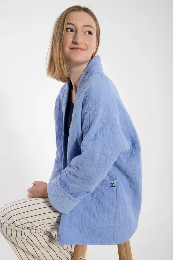 Danefae danekatrin quilt jacket ice blue