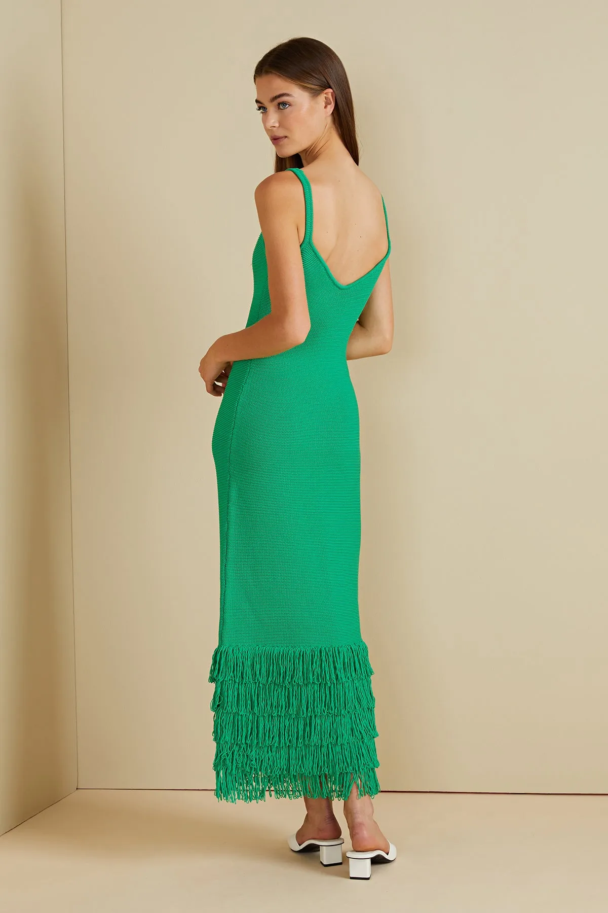 Decker Fringe Midi Dress