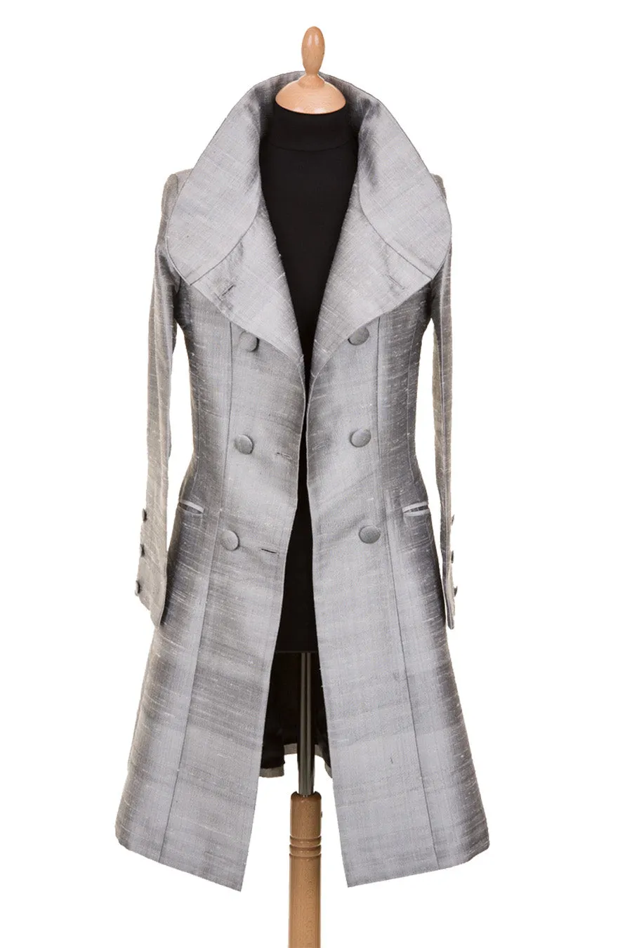 Delphine Coat in Silver