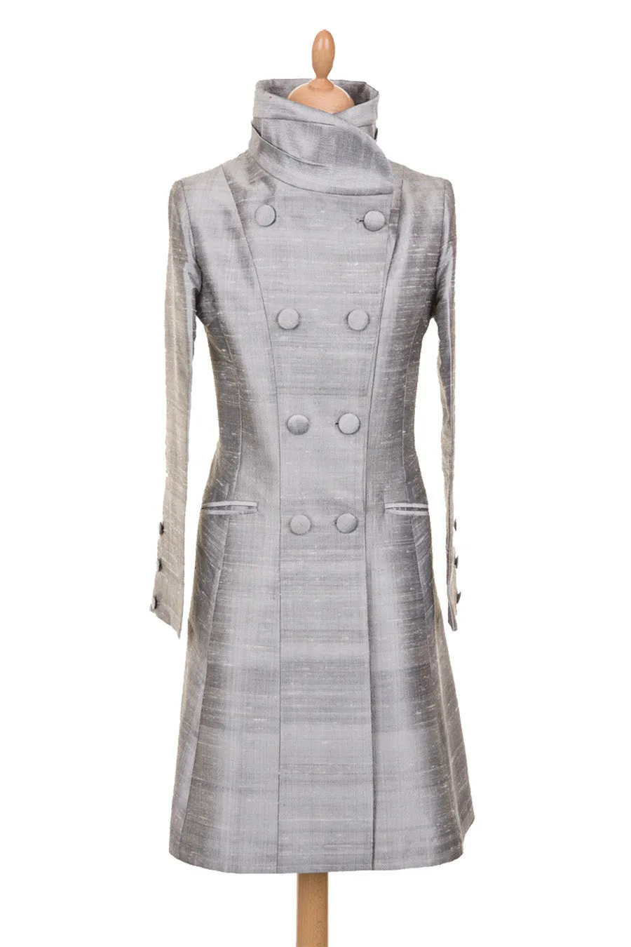 Delphine Coat in Silver