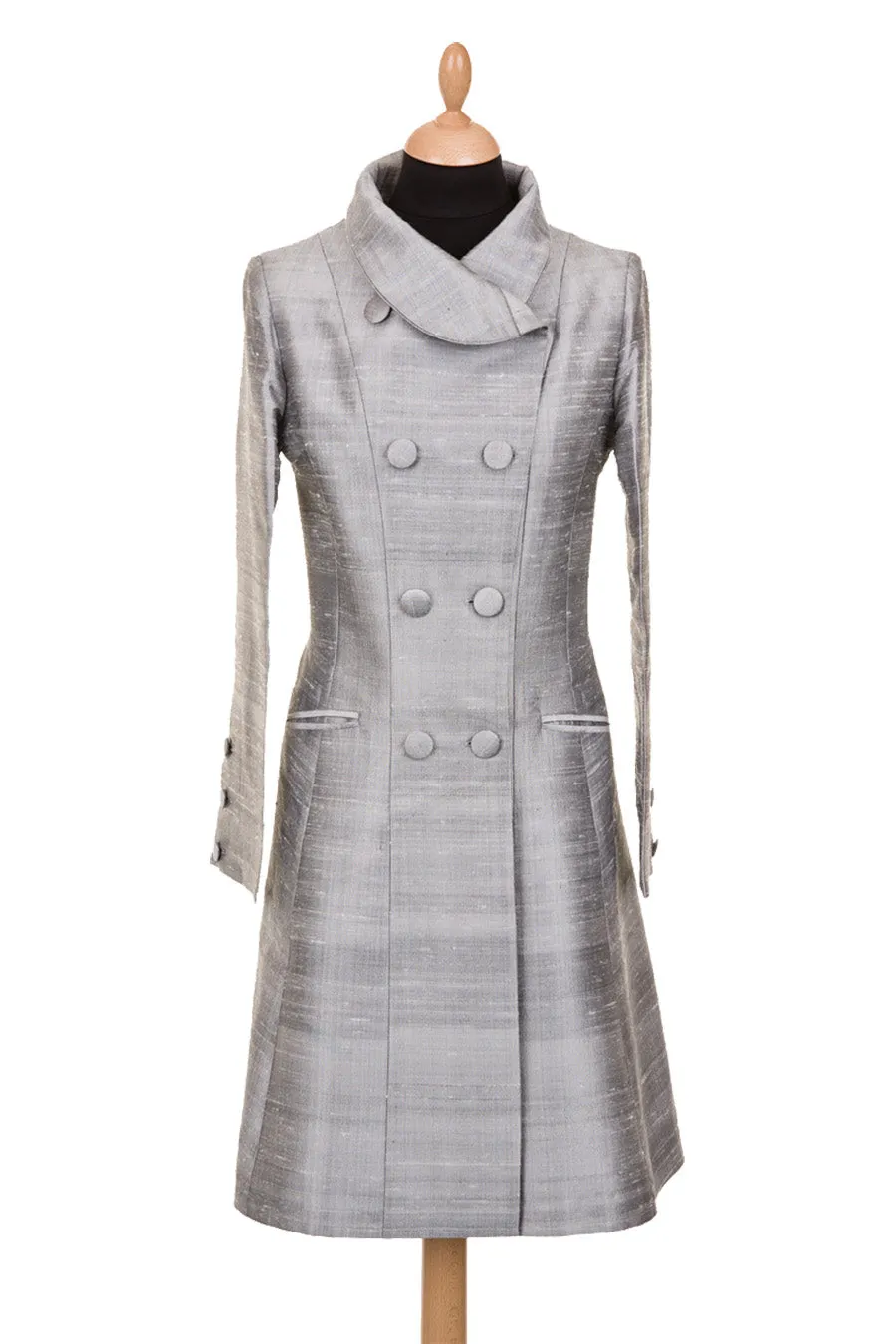 Delphine Coat in Silver