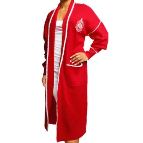 Delta Sigma Theta DST Sorority 3XL Long Duster Cardigan Plus Size