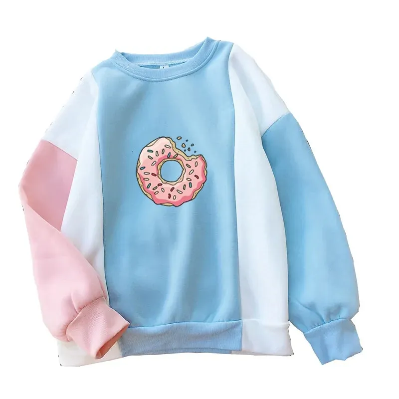 Donuts Printing Cute Hoodies