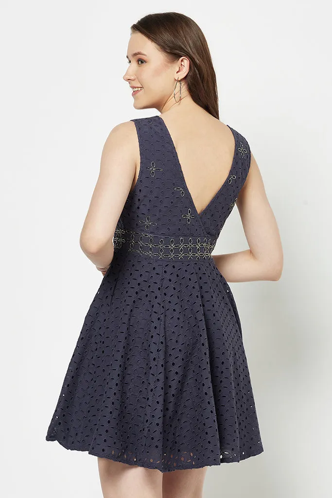 Eyelet Schiffli Dress