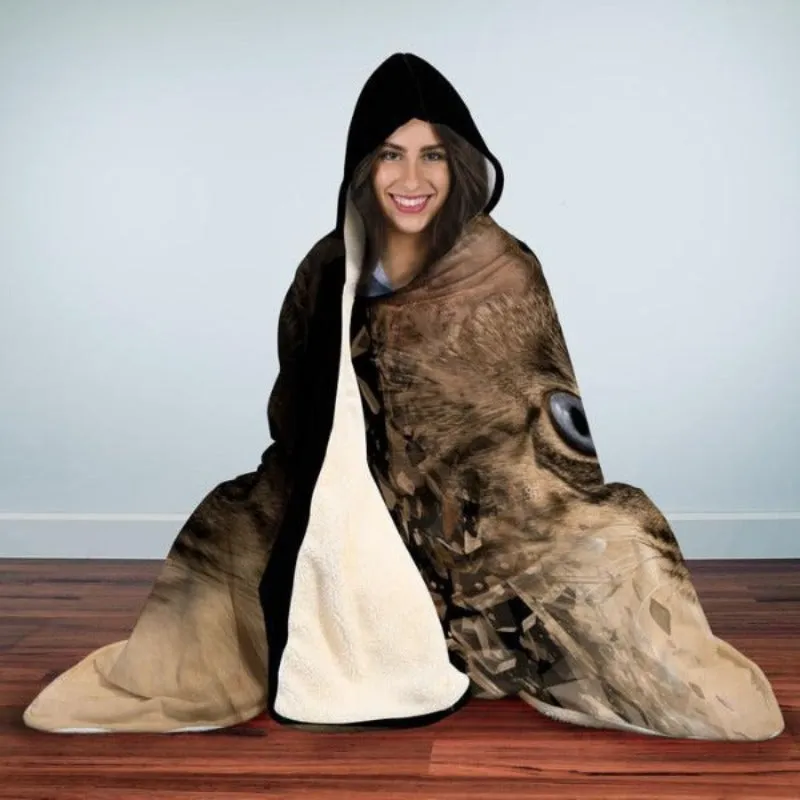 Fantasy Cat Hooded Blanket