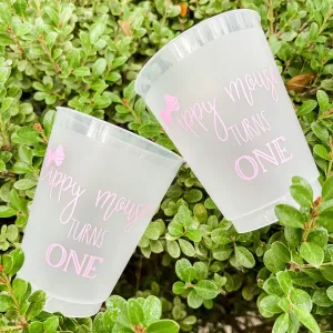 First Birthday Shatterproof Cups