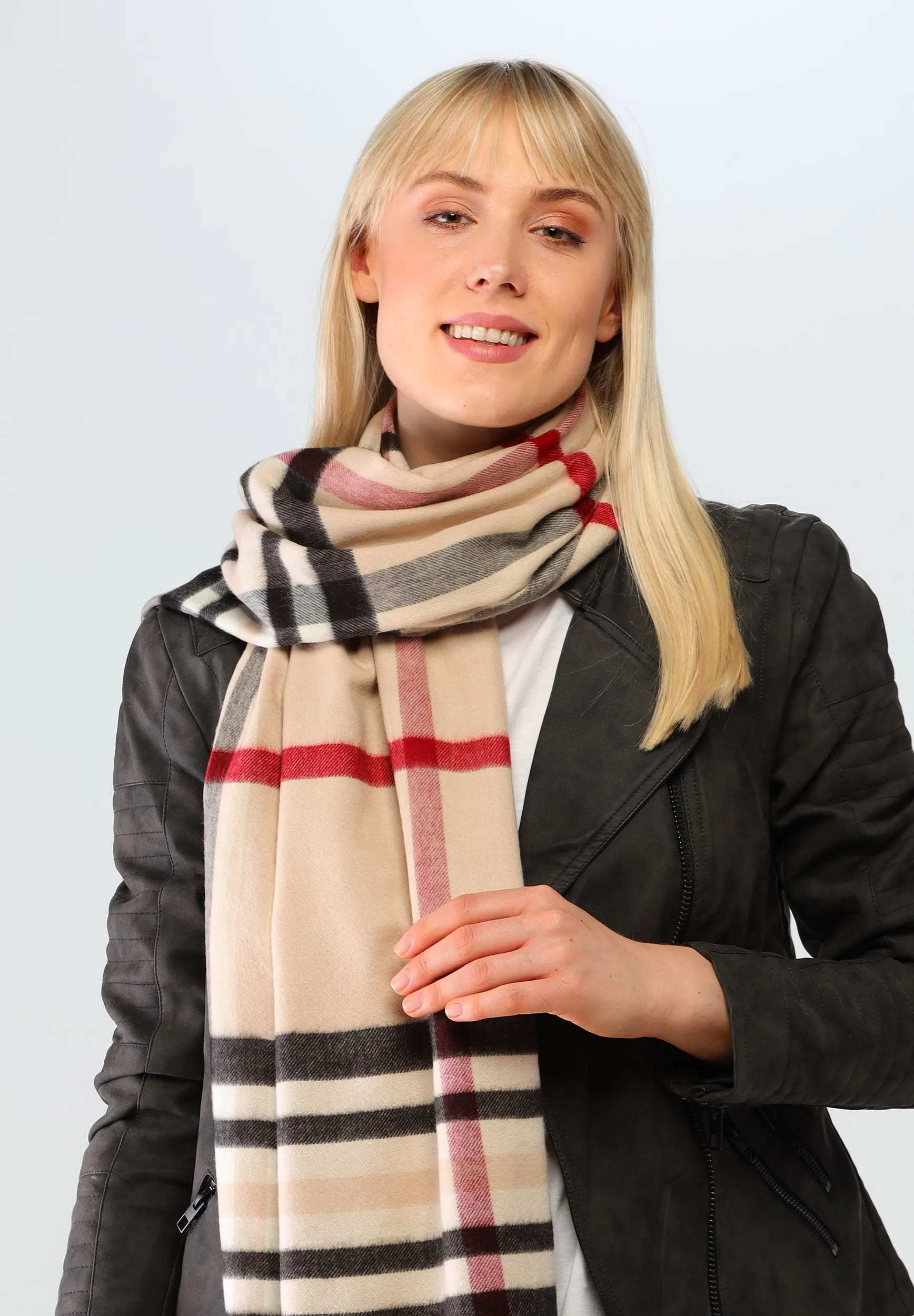 FRAAS Plaid Cashmink® Blanket-Scarf