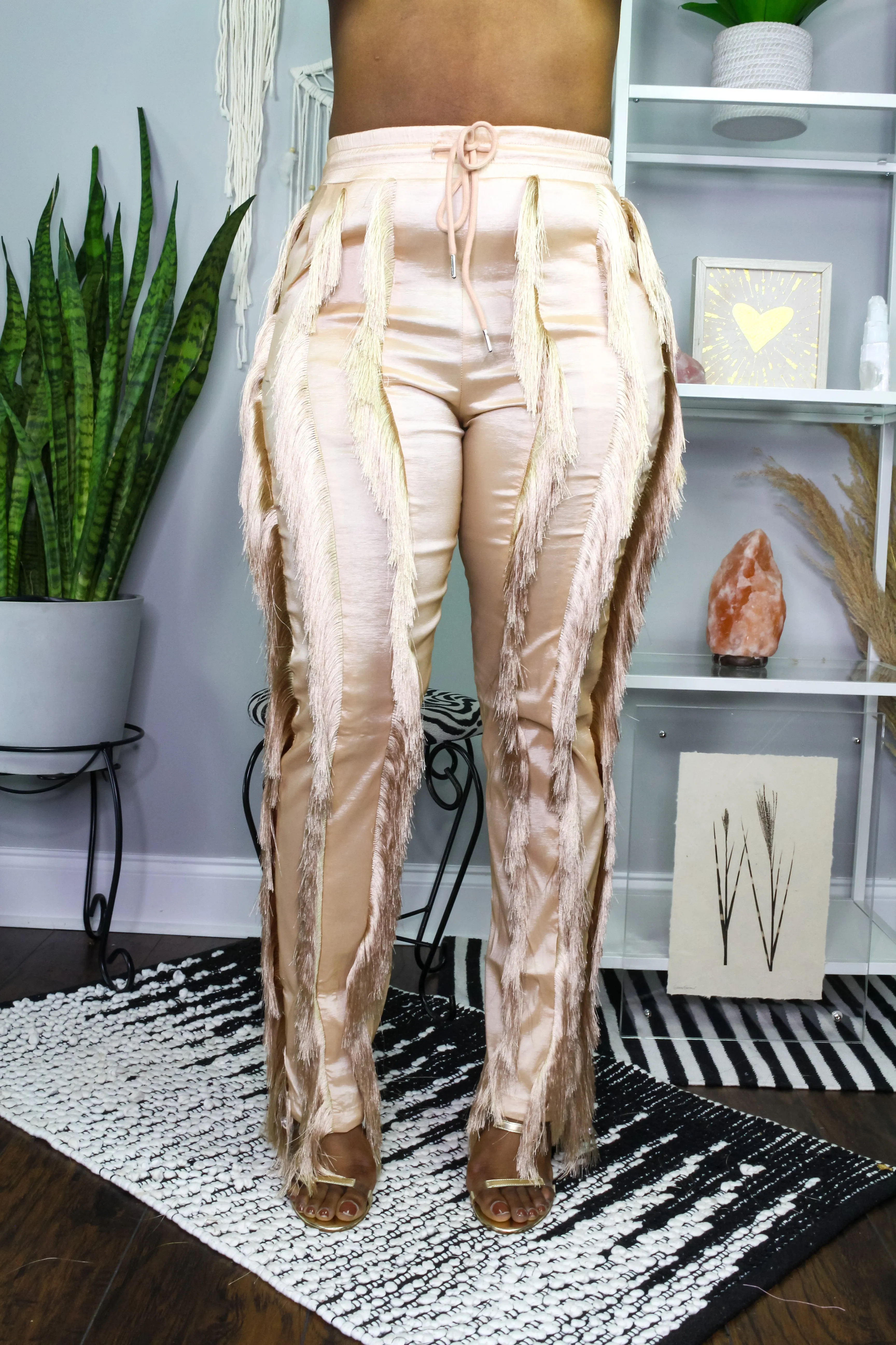 Fringe Draw String Pants