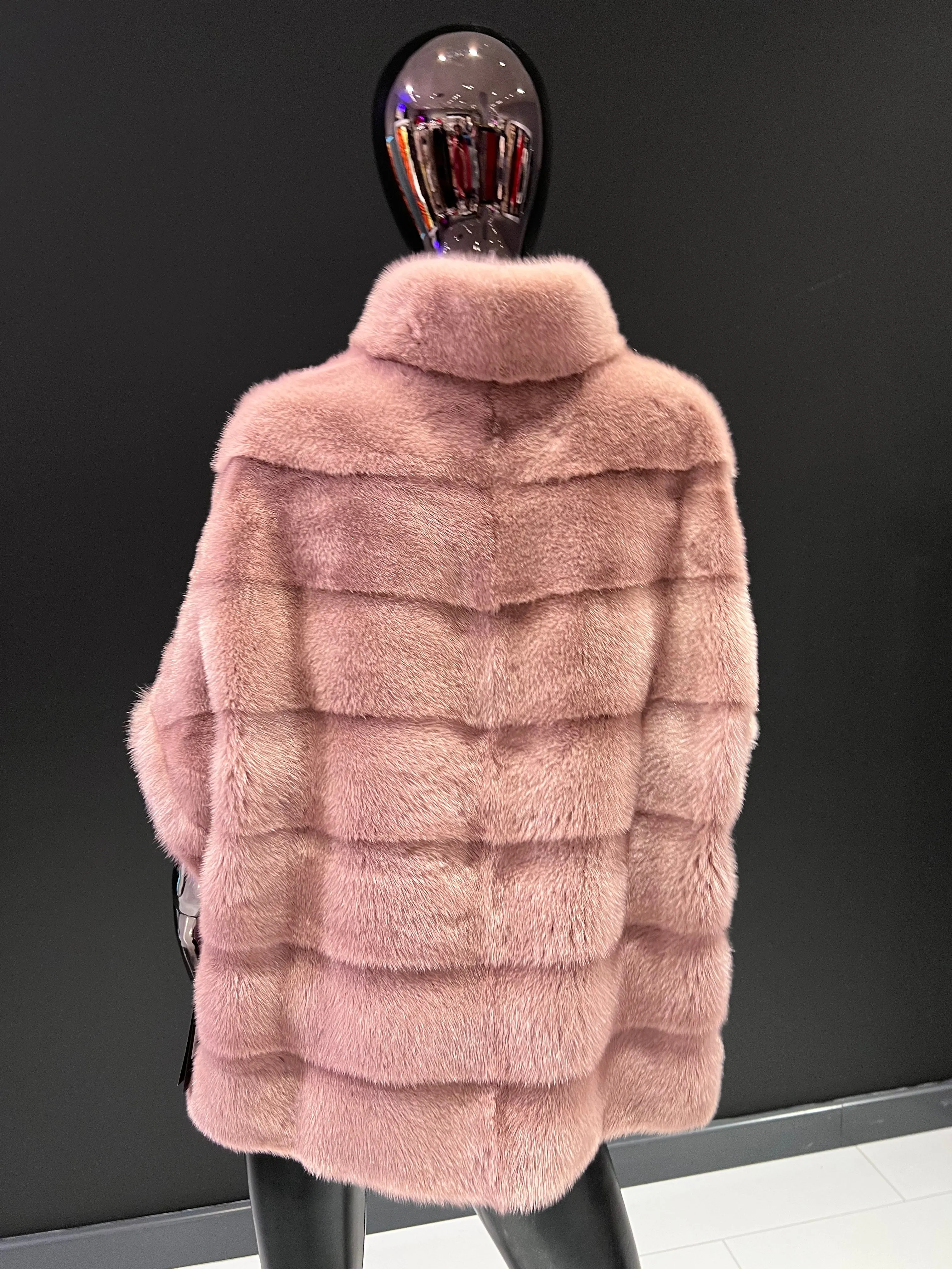 Genuine Scandinavian Mink Fur Poncho