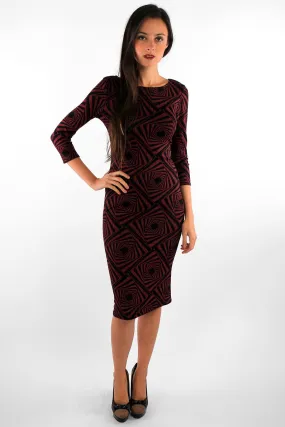 Geometric Midi Dress