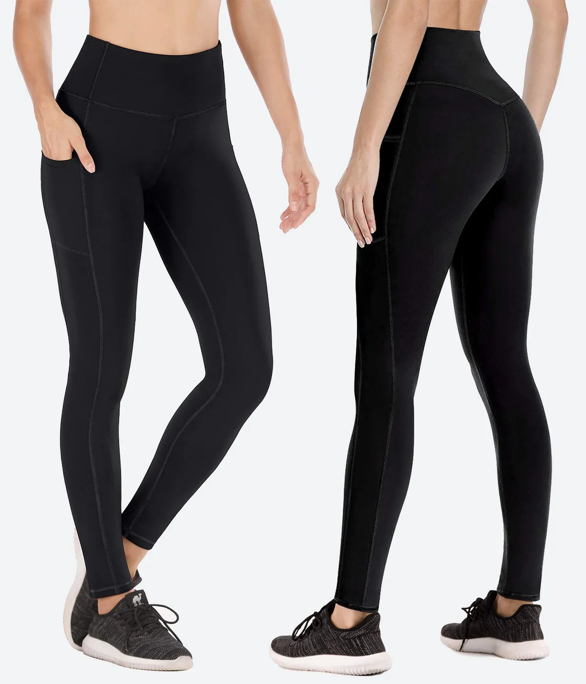 HeatLab Fleece Lined Winter Yoga Pants - HY49