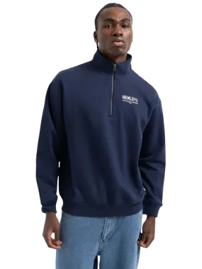 HENLEYS CHAMPION ZIP SWEATER - MEN - NAVY