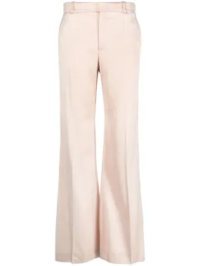 high-waist flared trousers