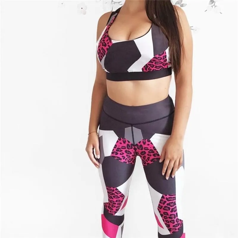 High Waist Leopard Pattern Fitness Gym Leggings