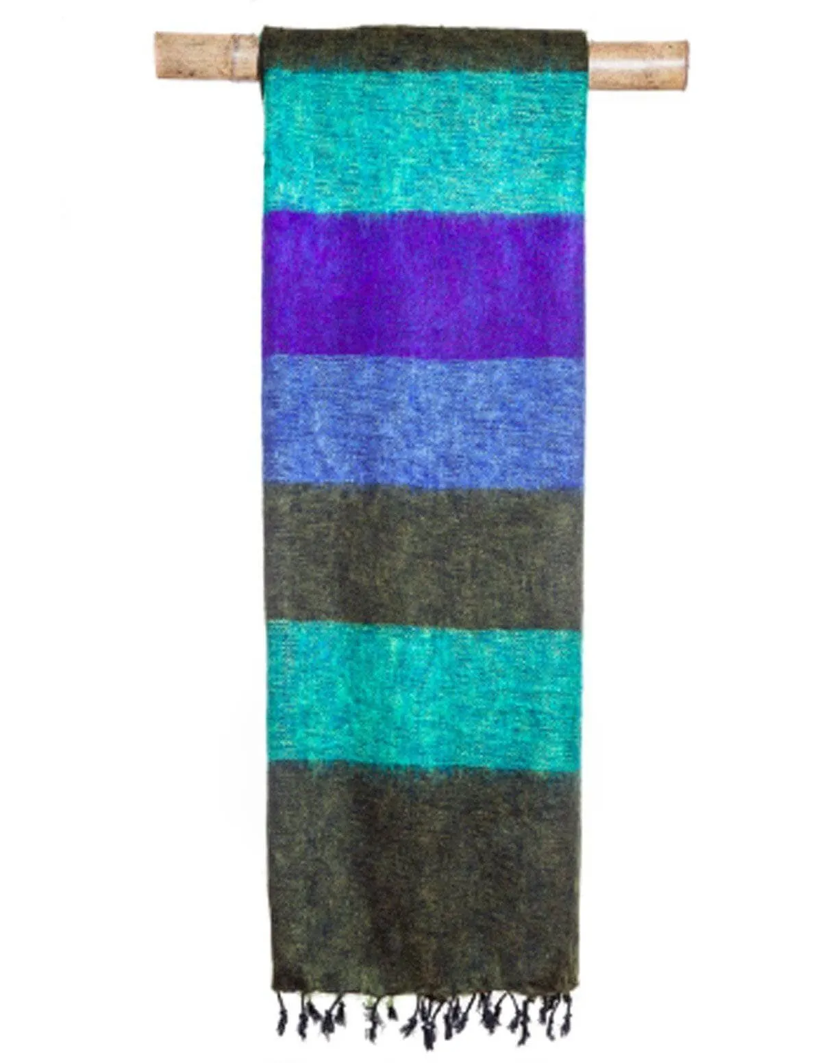 Himalayan Yak Wool Large Wrap - Highland Blue