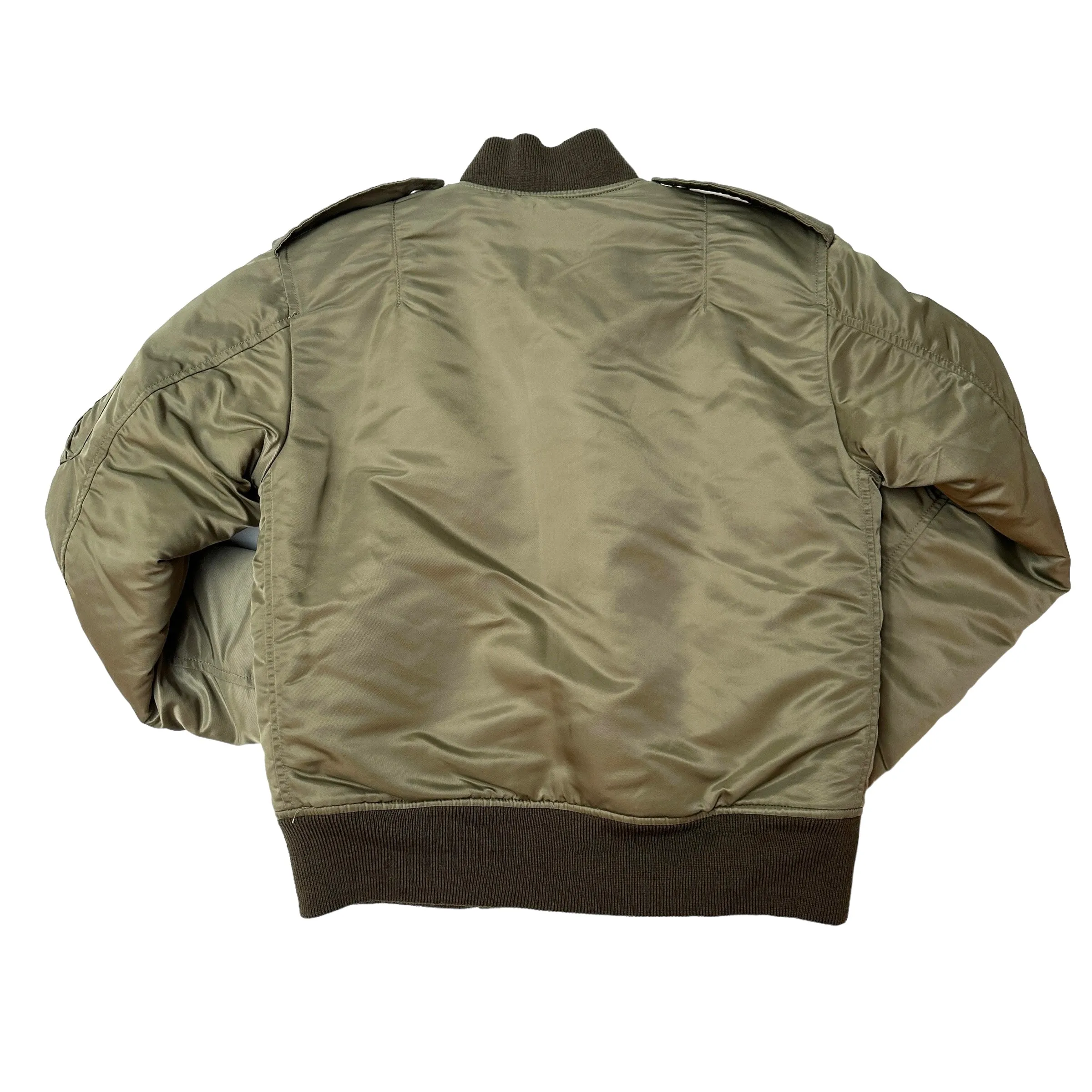 Kaki Green Bomber Jacket - XS