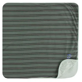 KicKee Pants Succulent Kenya Stripe Toddler Blanket