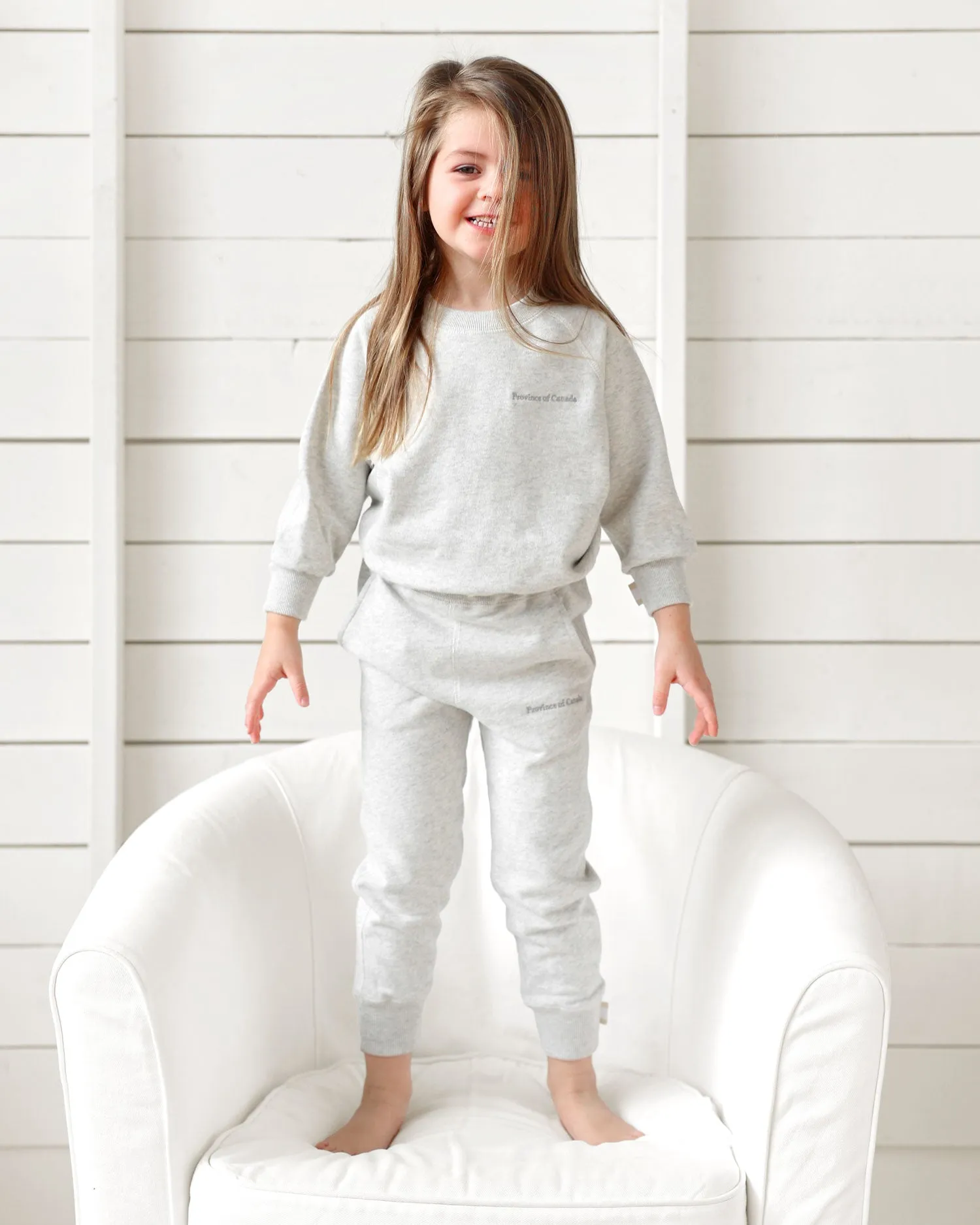 Kids French Terry Sweatpant Eggshell