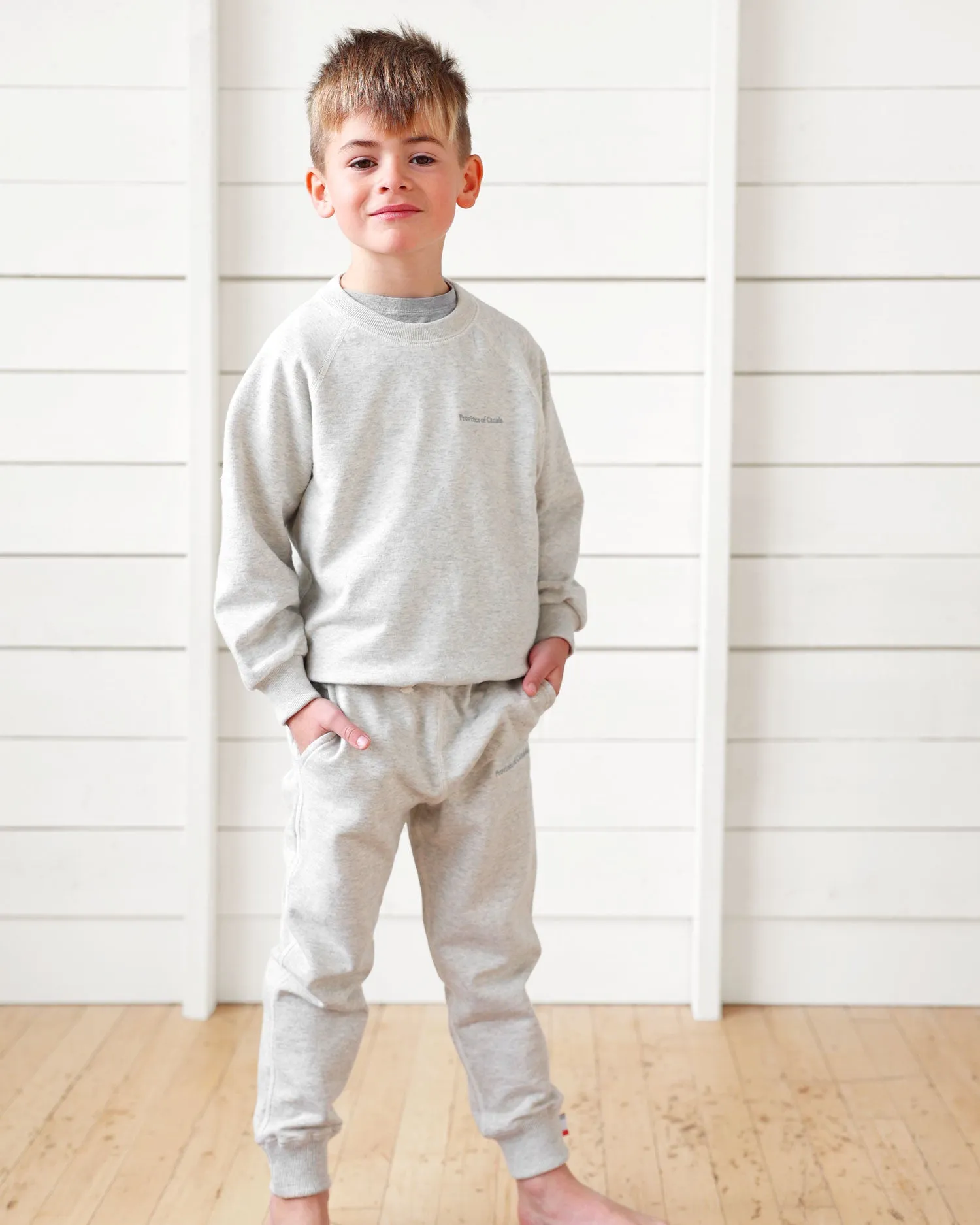 Kids French Terry Sweatpant Eggshell