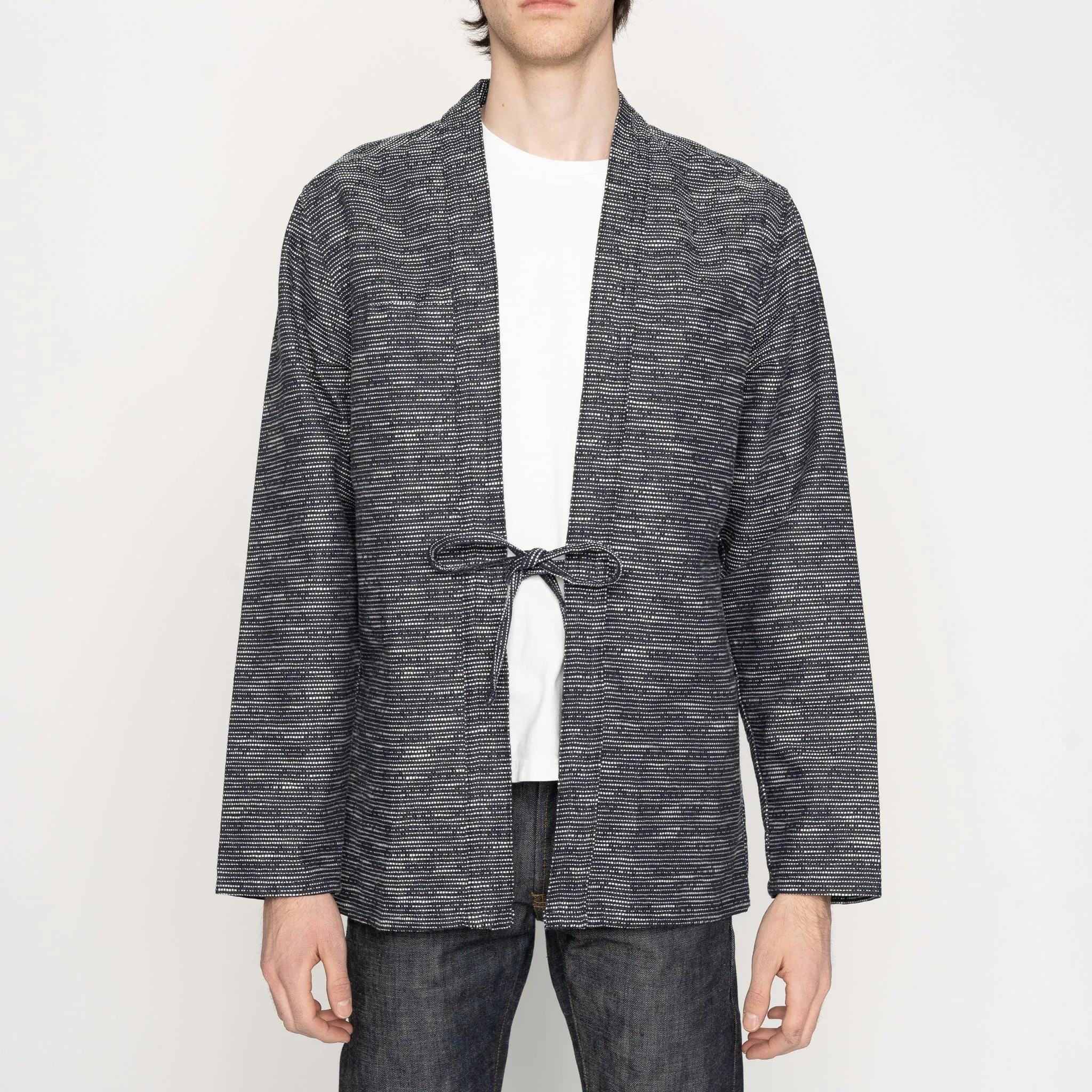 Kimono Shirt -Slub Sashiko  Denim