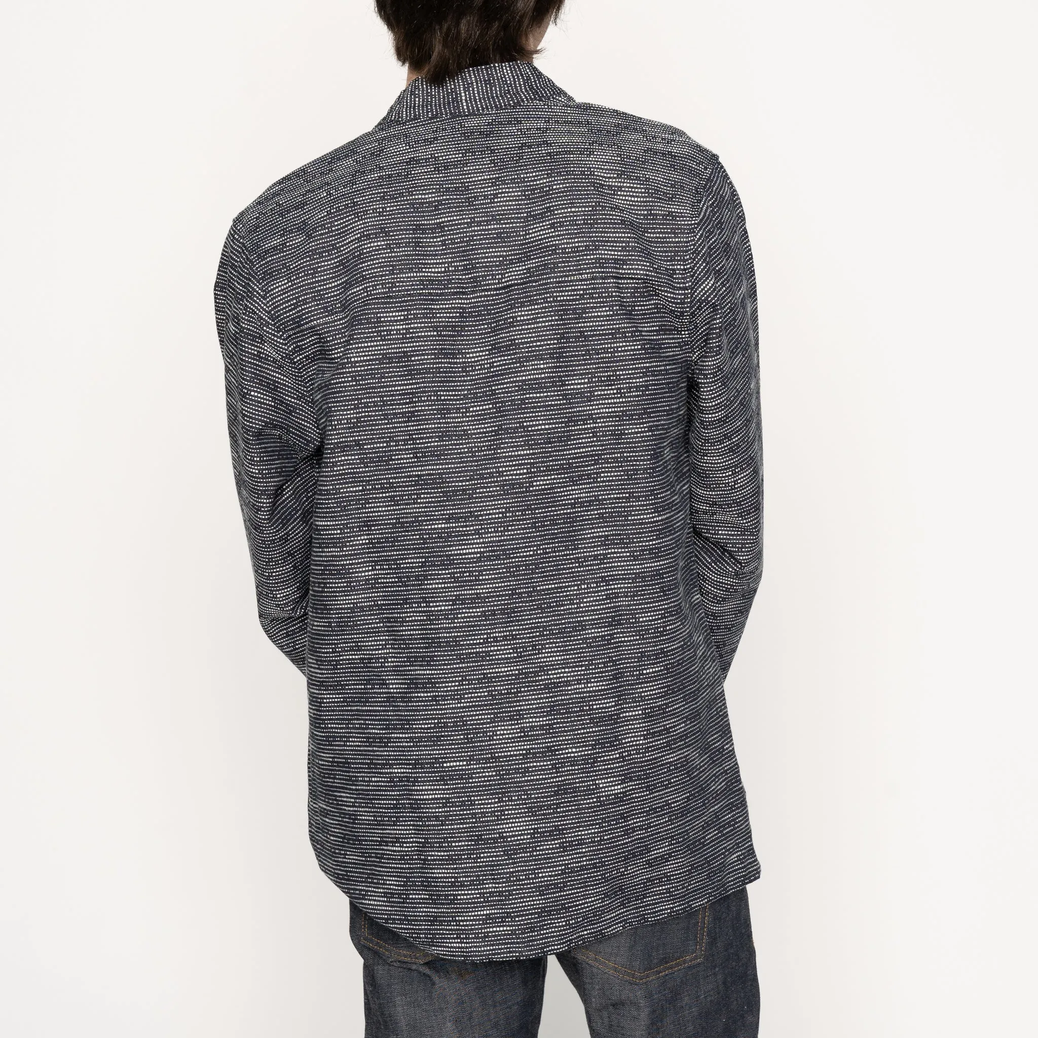 Kimono Shirt -Slub Sashiko  Denim