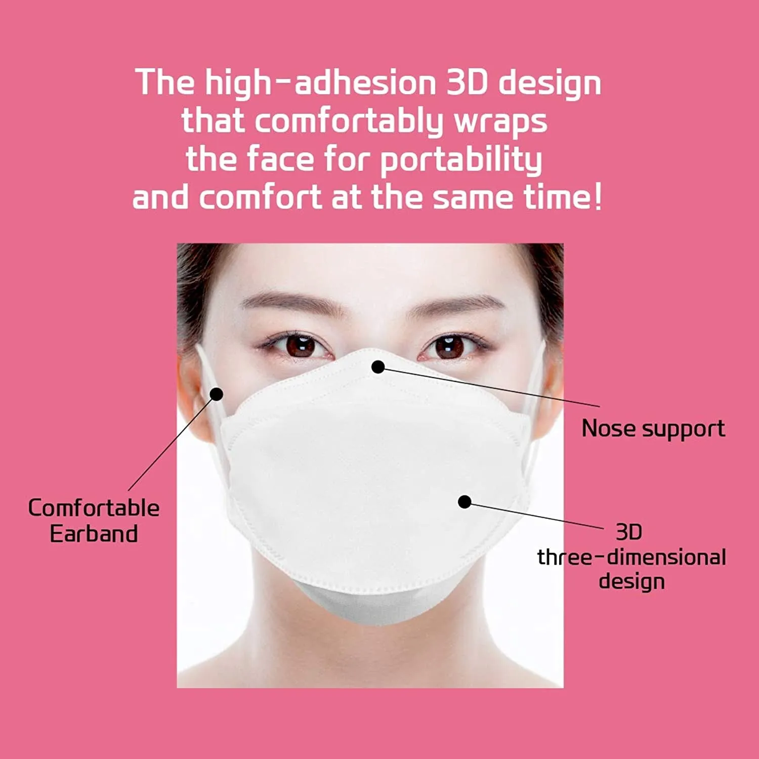 Korean Clean Yes KF-AD 3 Layers Disposable Face Mask (5 Pieces)