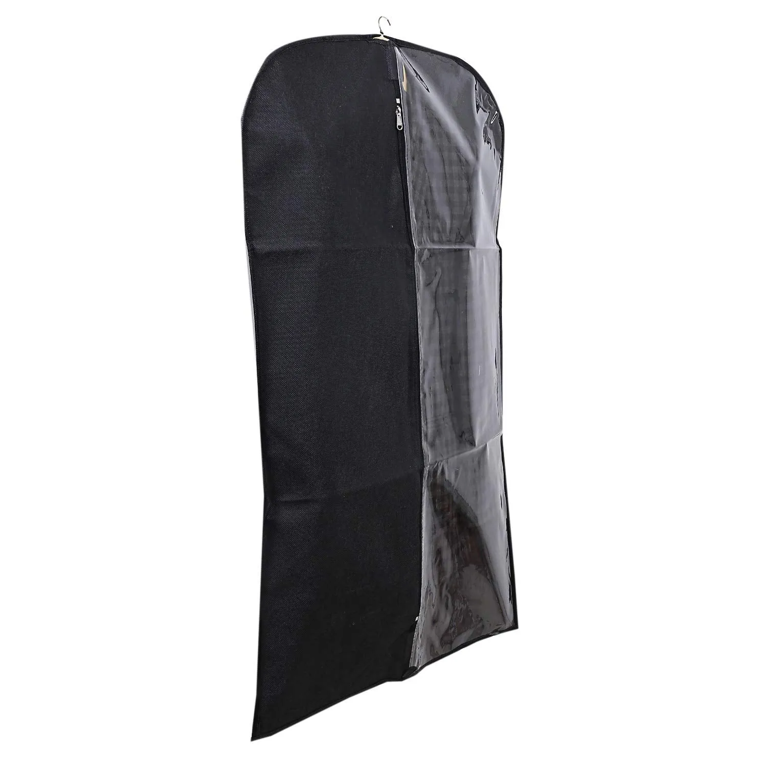 Kuber Industries 4 Pieces Half Transparent Non Woven Men's Coat Blazer Suit Cover (Black) - CTKTC041360