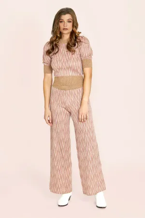 Lara Zig Zag Lurex Pant