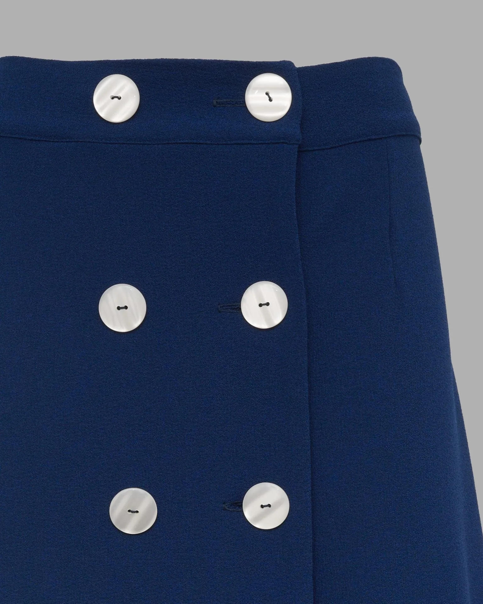 LORETTA CAPONI LARISSA SKIRT IN BLUEBERRY CREPE