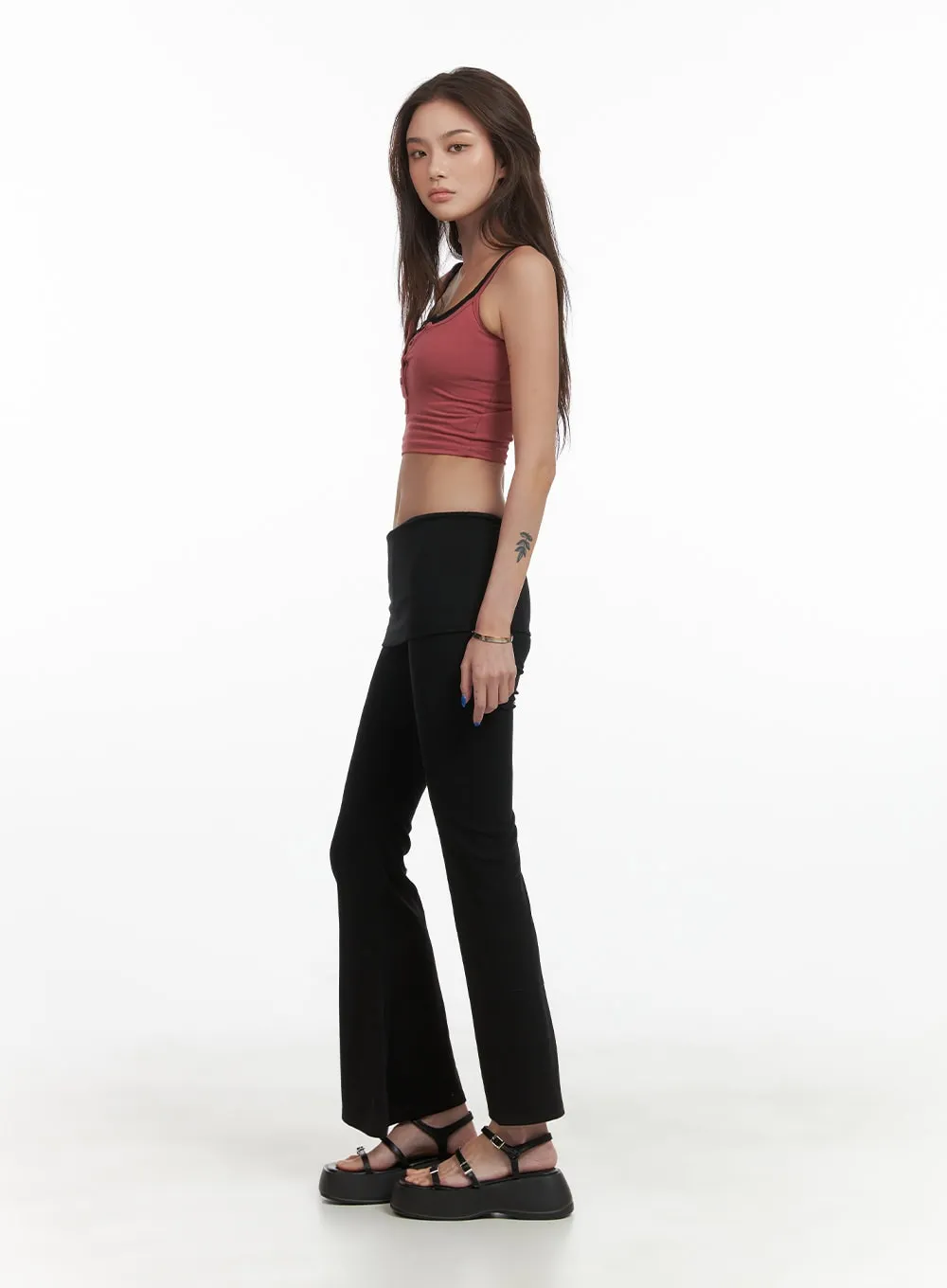 Loungewear Sleeveless Crop Top CY423