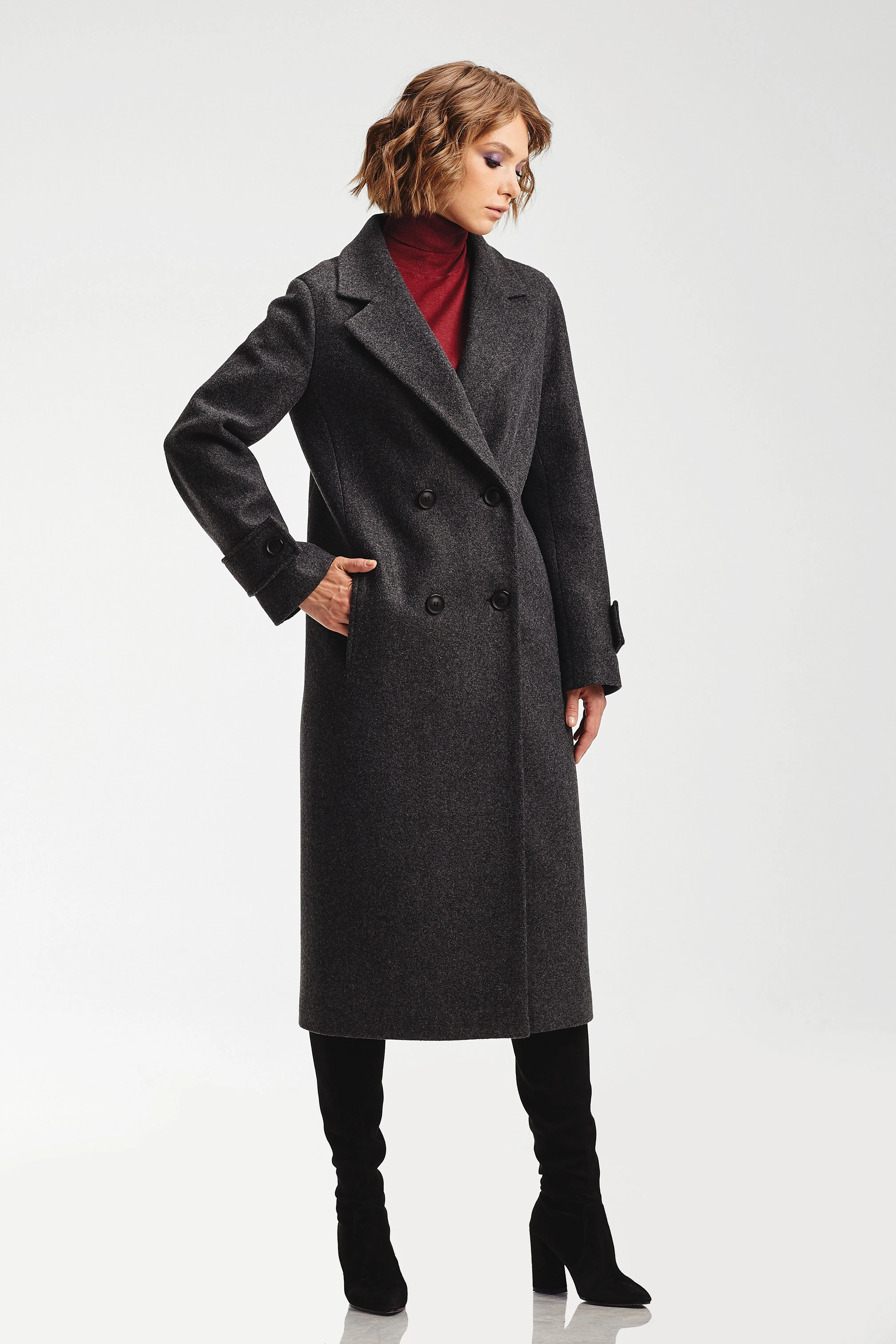 Macqueen Tailored Wool Blend Overcoat