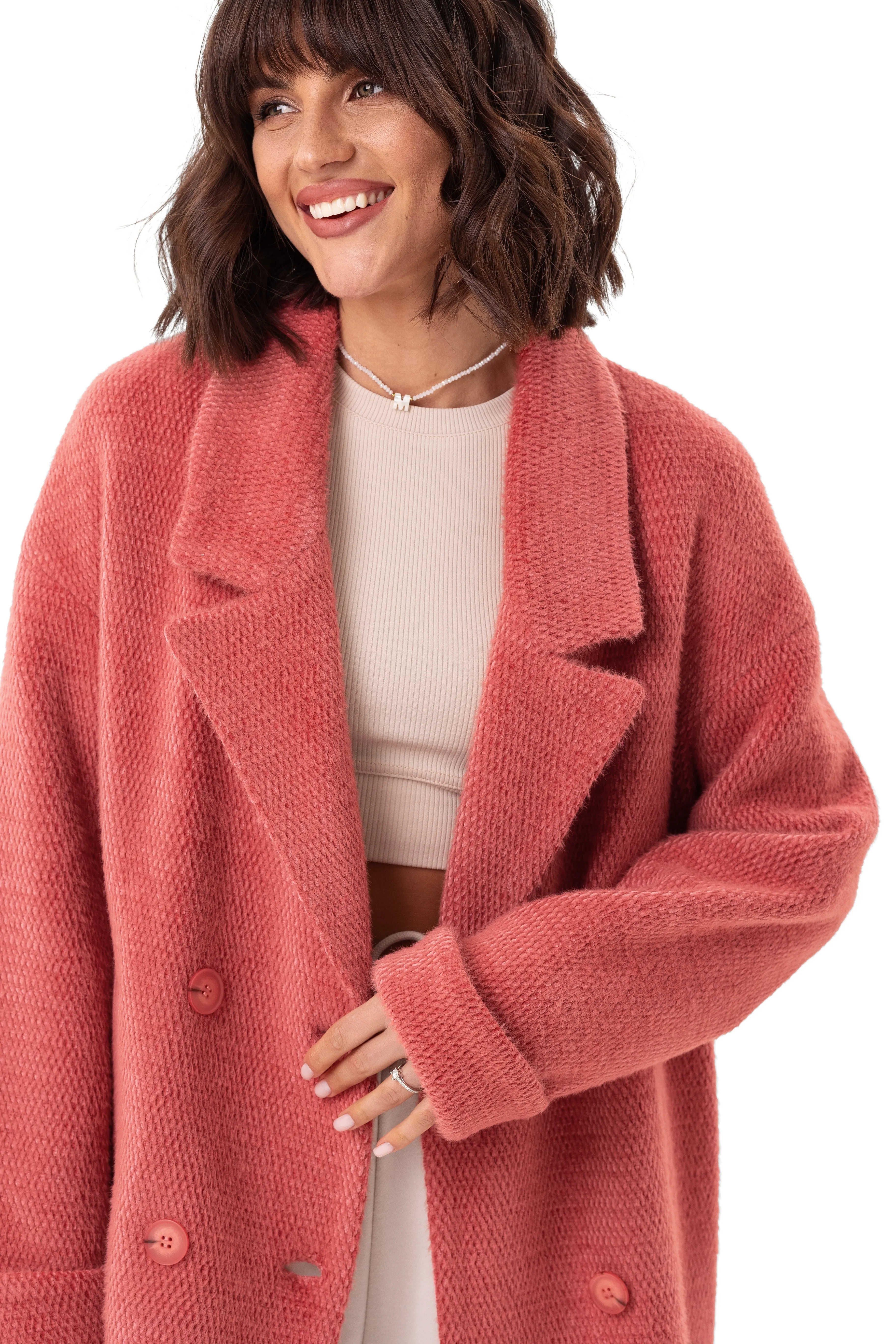 Maggie Light Knitted Overcoat