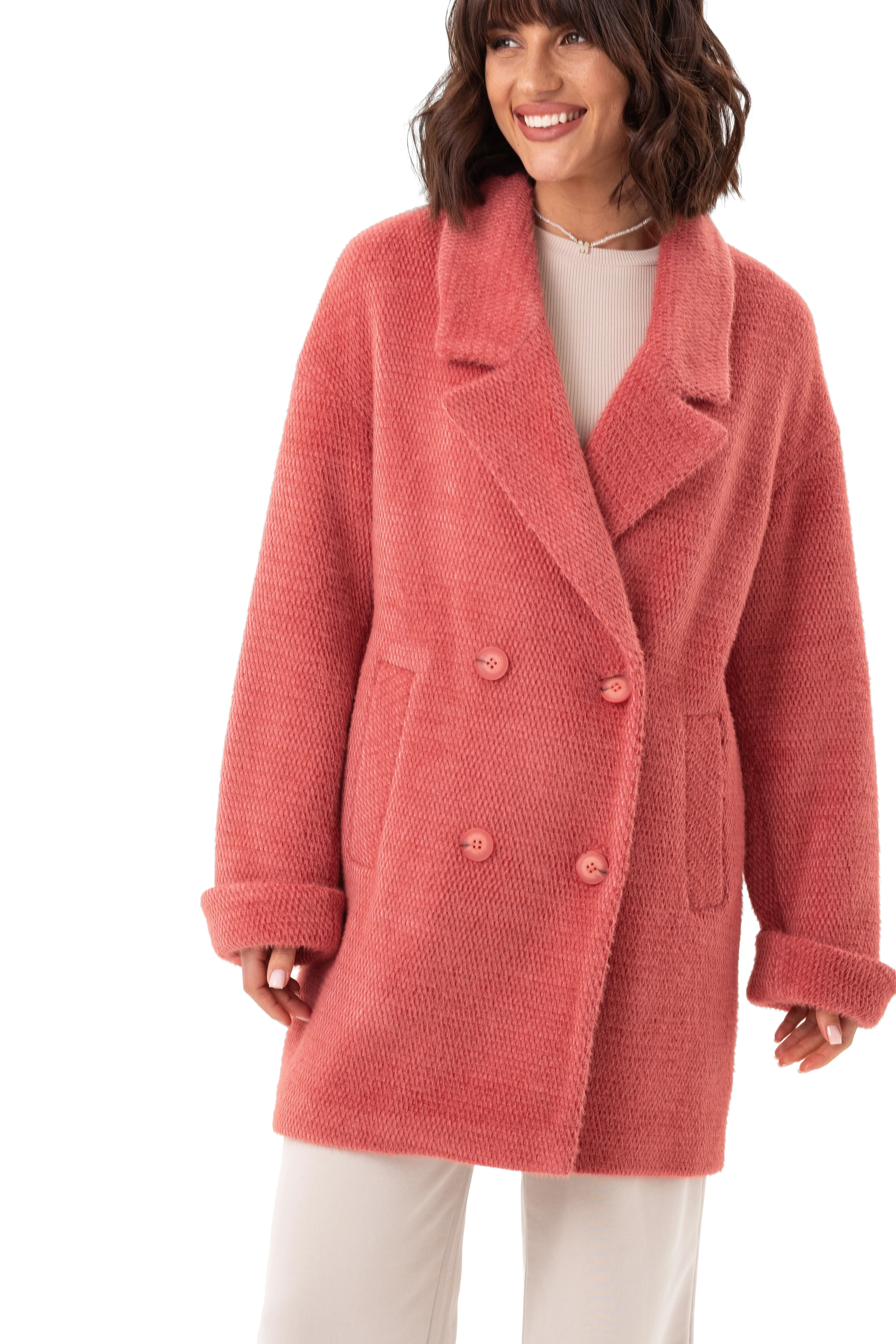 Maggie Light Knitted Overcoat