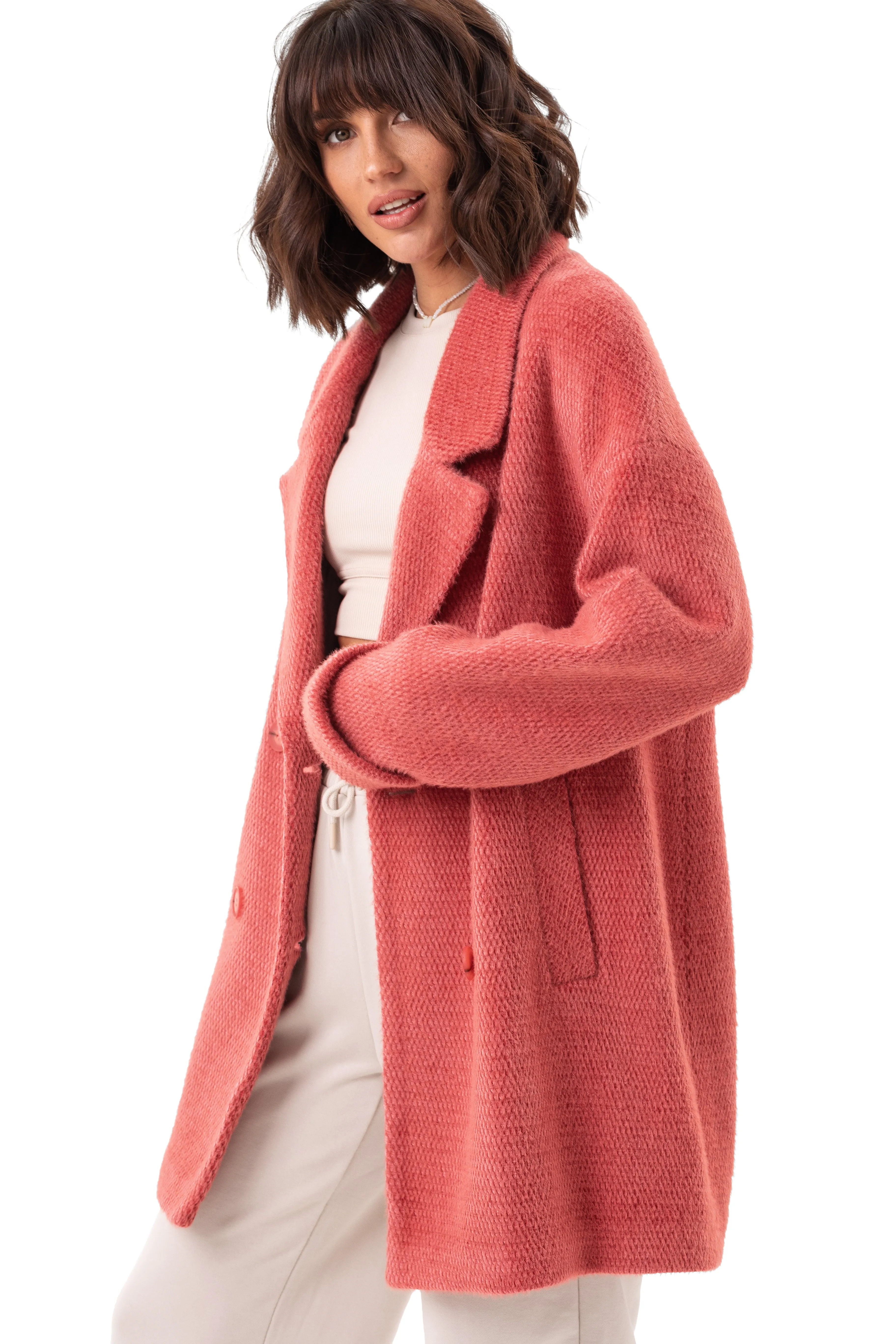 Maggie Light Knitted Overcoat