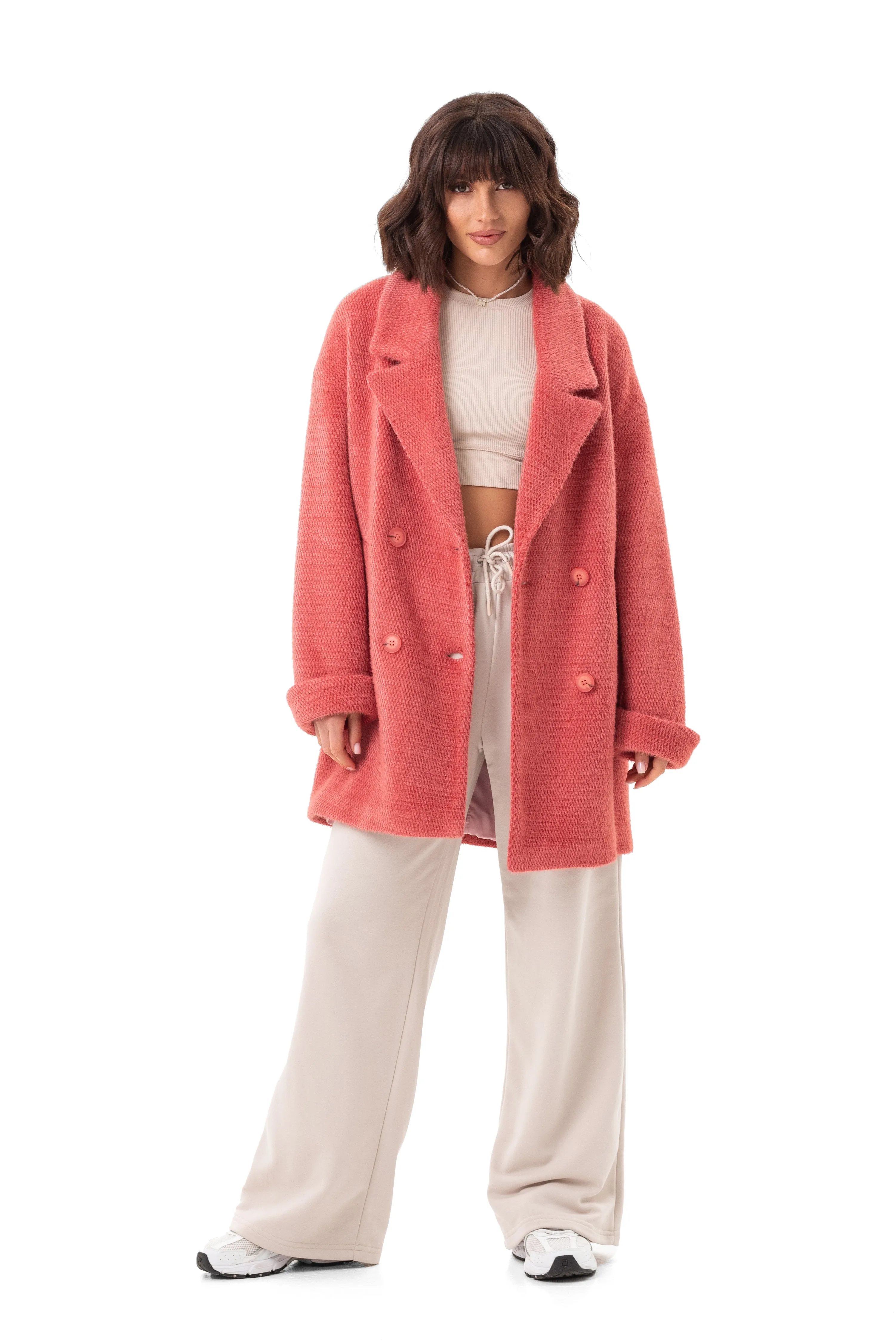 Maggie Light Knitted Overcoat