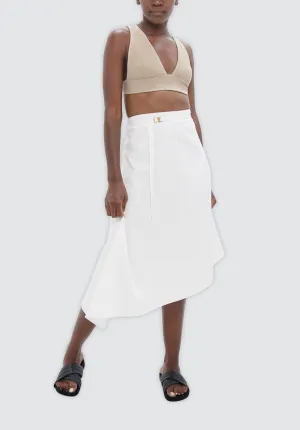 Mallorca PMI - Asymmetric Skirt | White Dove