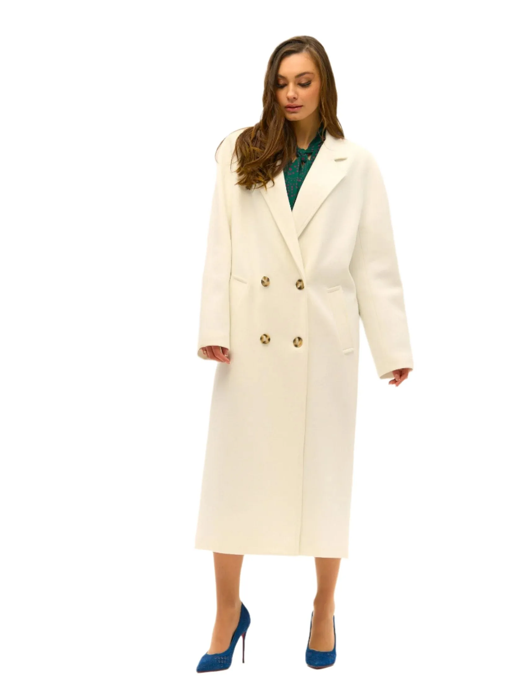 Marchesa Wool Blend Overcoat