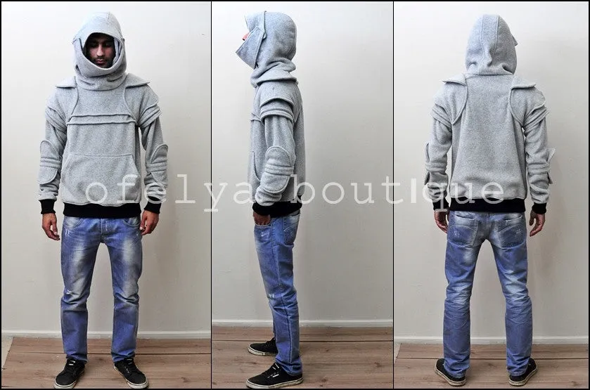 Men Duncan Armored Knight Hoodie Sweatshirt Polar Fleece Assassin's Creed-BB938