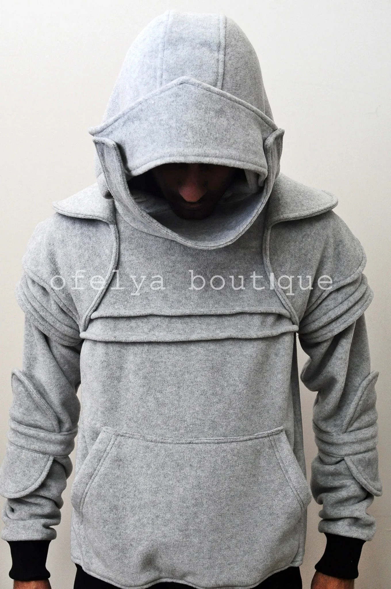 Men Duncan Armored Knight Hoodie Sweatshirt Polar Fleece Assassin's Creed-BB938