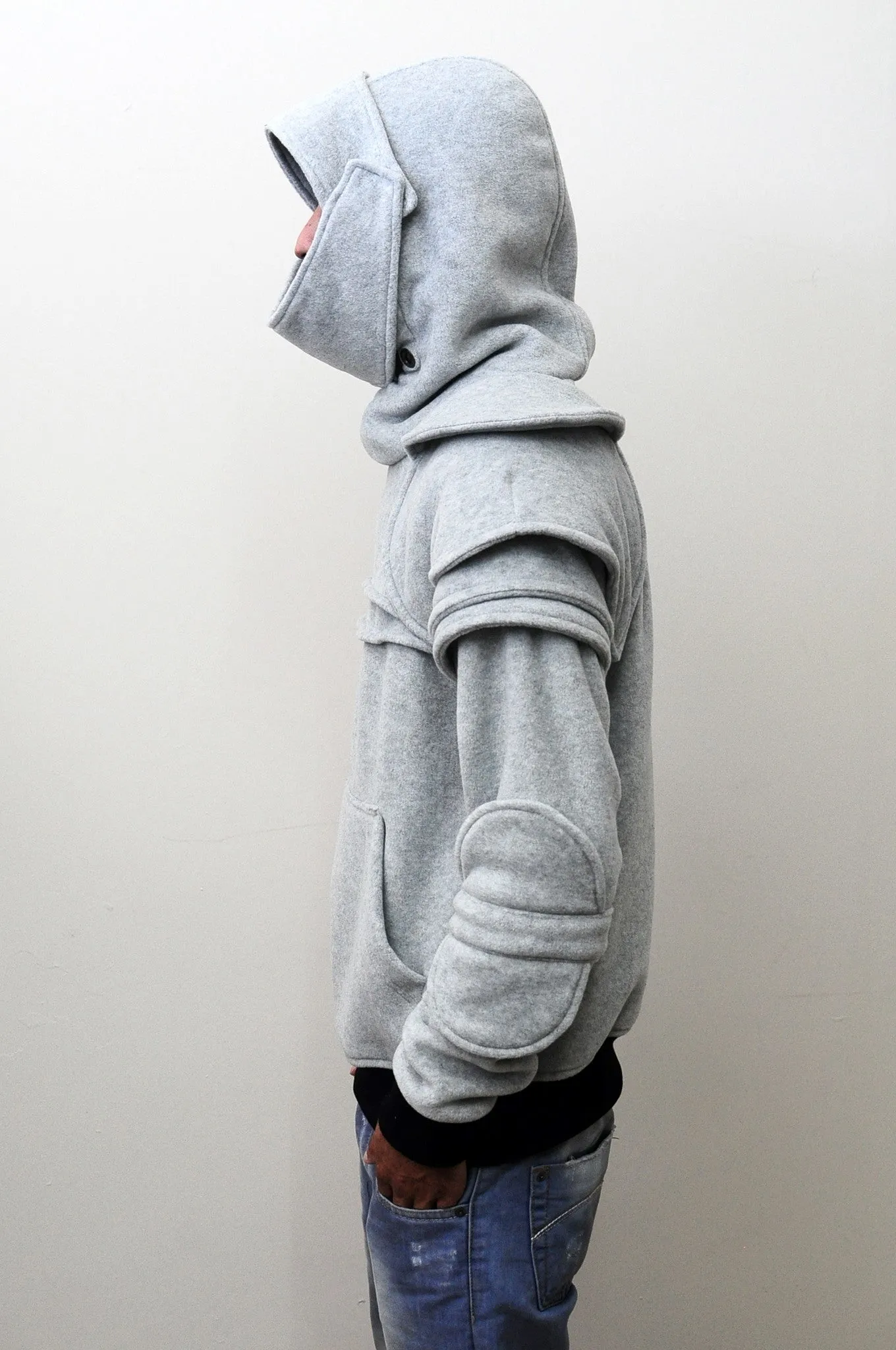 Men Duncan Armored Knight Hoodie Sweatshirt Polar Fleece Assassin's Creed-BB938