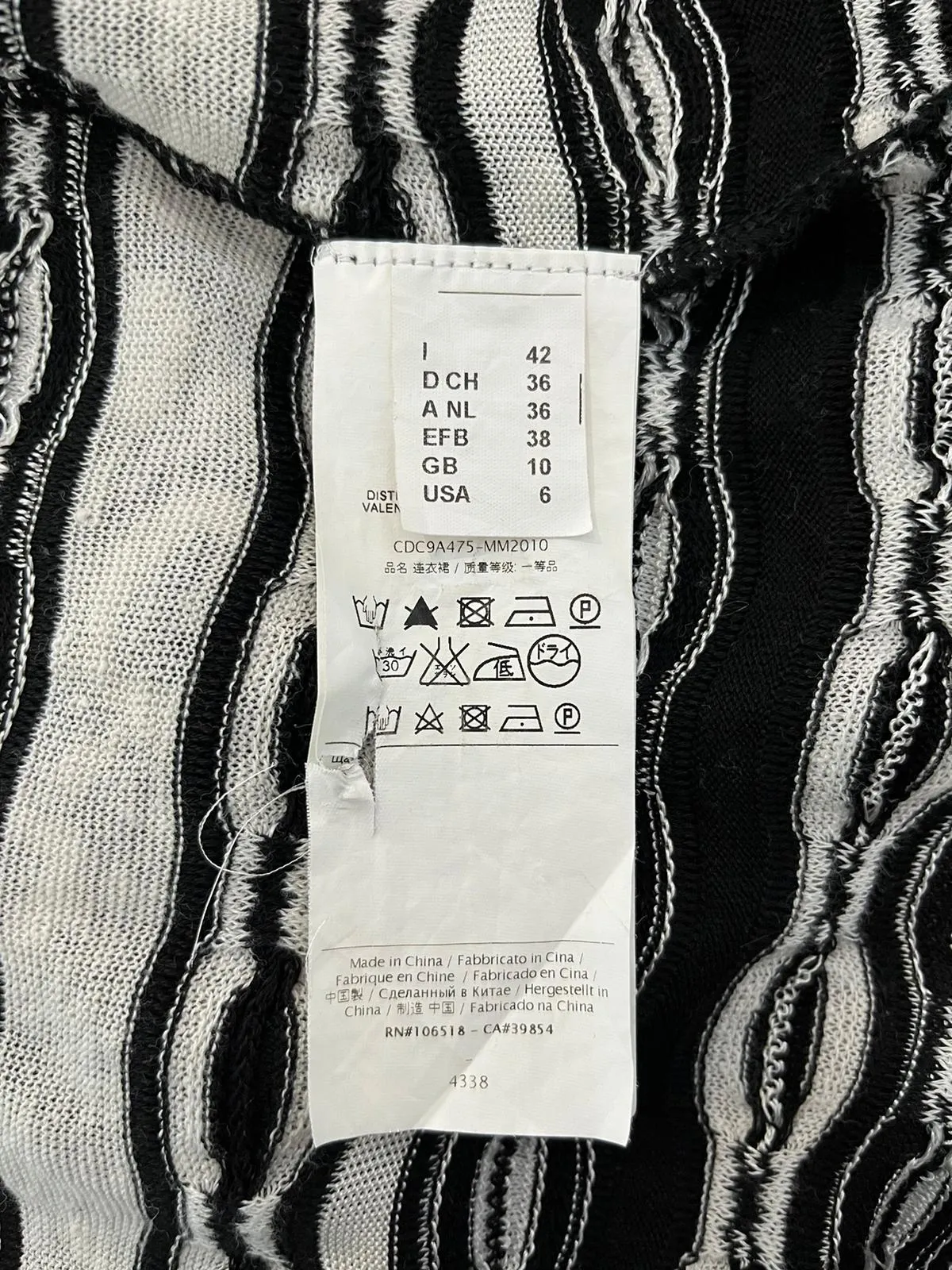 Missoni Cotton & Linen Dress. Size 42IT