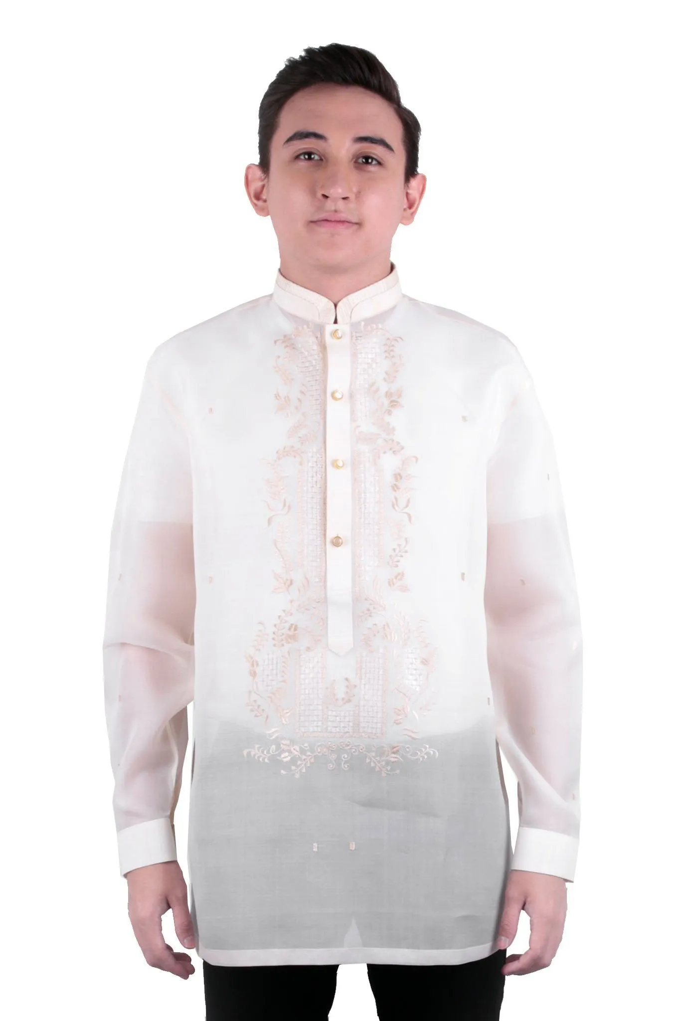 MJ20 - MADE-TO-ORDER - Jusi Barong Tagalog Double-Collar