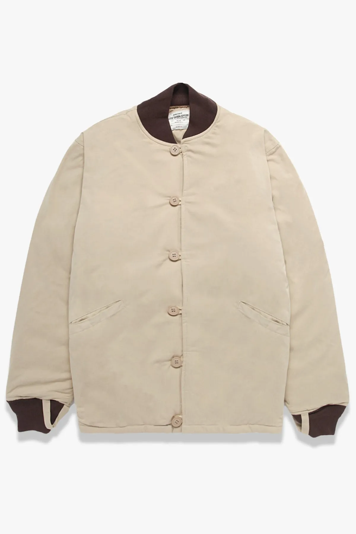 Okonkwo MFG - Quilted Bomber Jacket - Ecru