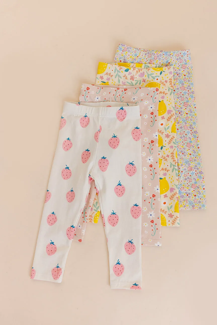 Organic Leggings - Berry Cute (FINAL SALE)