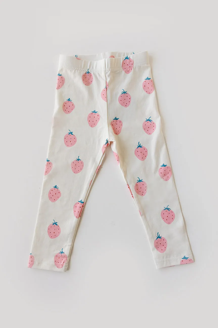 Organic Leggings - Berry Cute (FINAL SALE)