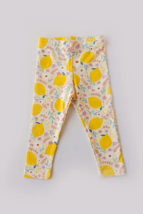 Organic Leggings - Lemon (FINAL SALE)