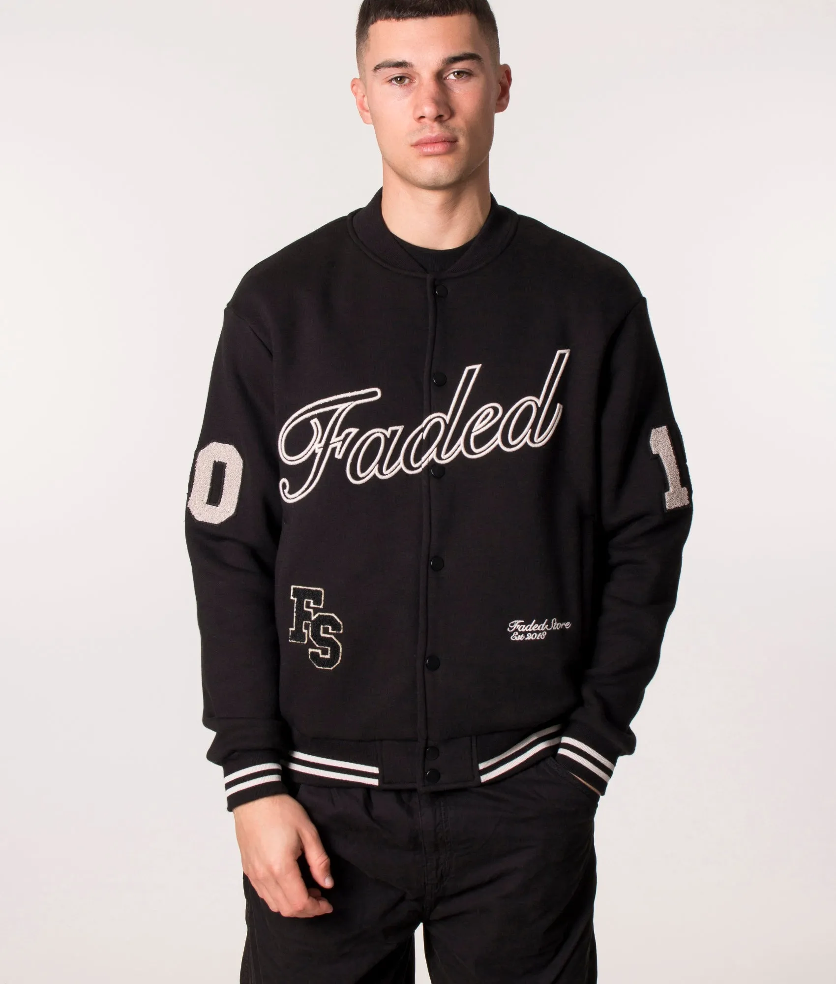 Oversized Script Varsity Jacket