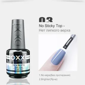 OXXI 15ml Gel Top Coat - Rubber Base - Self Leveling Gel