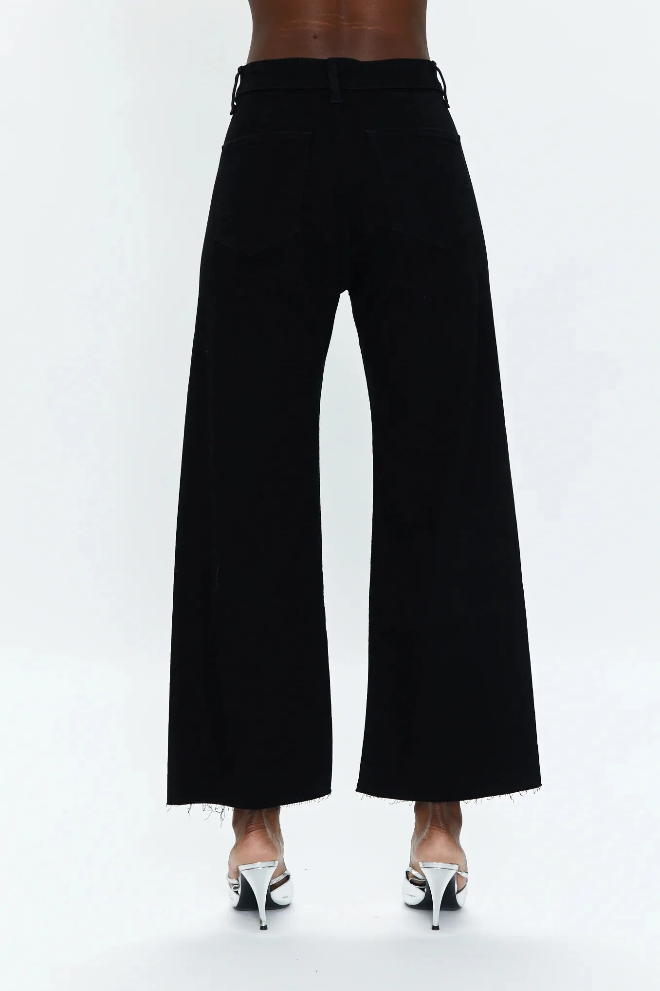 PISTOLA - PENNY HIGH RISE WIDE LEG BLACK￼