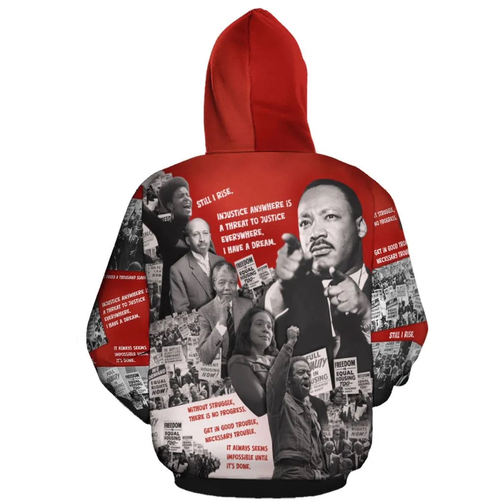 Portraits of Power All-over Hoodie